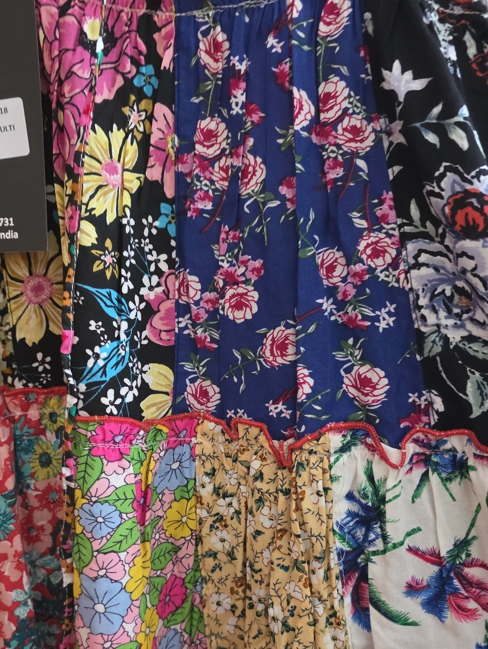 Young Threads Patchwork Boho Tunic Top - Picture 7 of 8